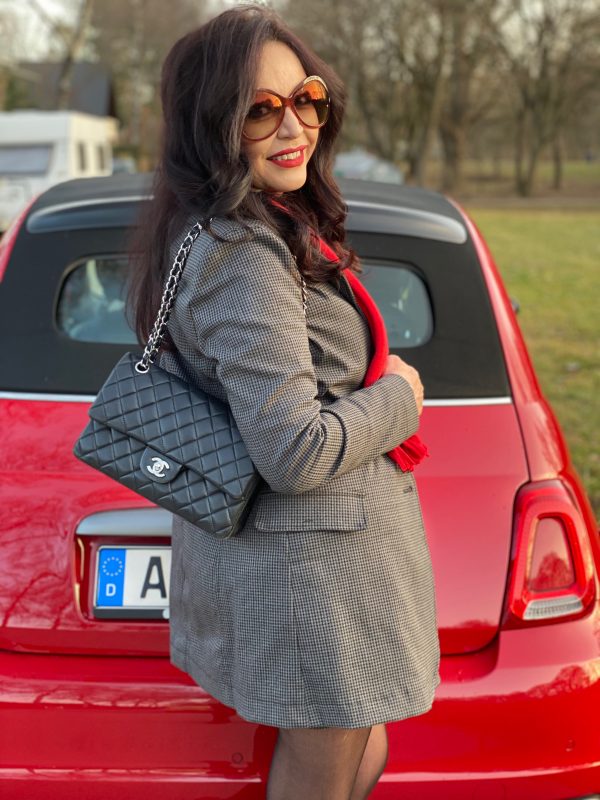 Red Soles, Christian Louboutin shoes, Rinascimento suit, Chanel bag, Tom Ford Shades, Mango top, shoelover, eyewearblogger, mystyle, ageless fashion, over 50, Chanel 2.55, Fashionblog Augsburg, cochastyle